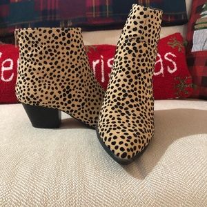 Quipid boutique bought leopard booties. Worn once